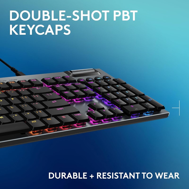 Logitech G915 X Wired Low Profile Mechanical Gaming Keyboard (Tactile Switch) - Black (US Layout) Logitech G915 X Wired Low Profile Mechanical Gaming Keyboard (Tactile Switch) - Black (US Layout)